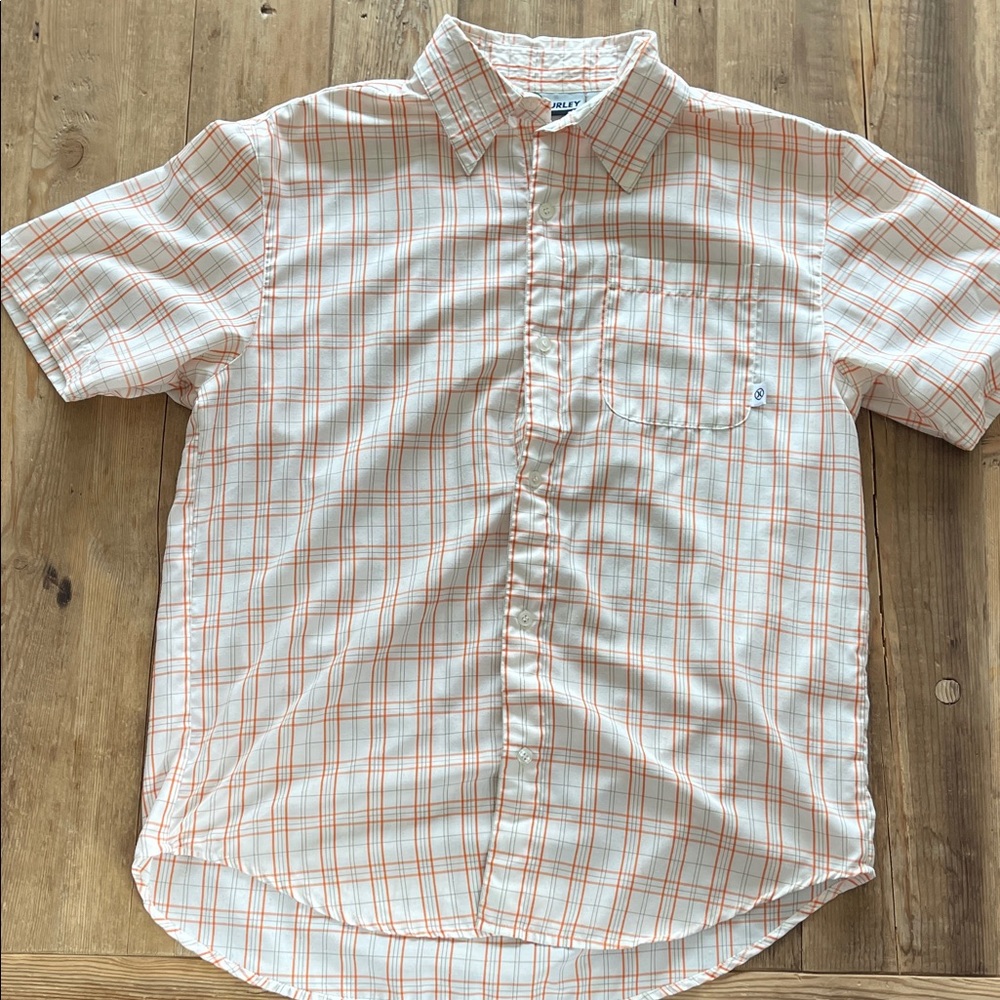 Vintage Hurley Short Sleeve Button Shirt